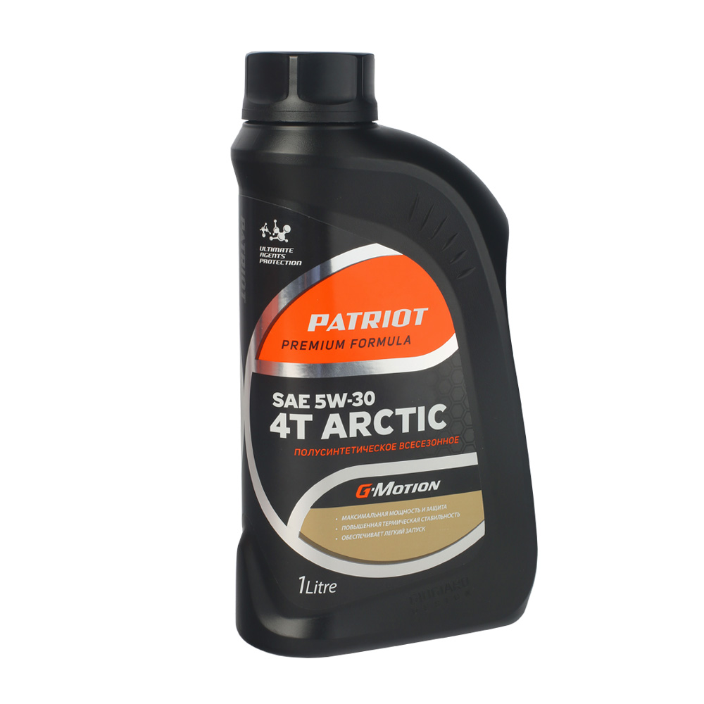 Масло 4-х тактное полусинтетическое PATRIOT G-Motion 5W30 4T ARCTIC (арт. 850030100)