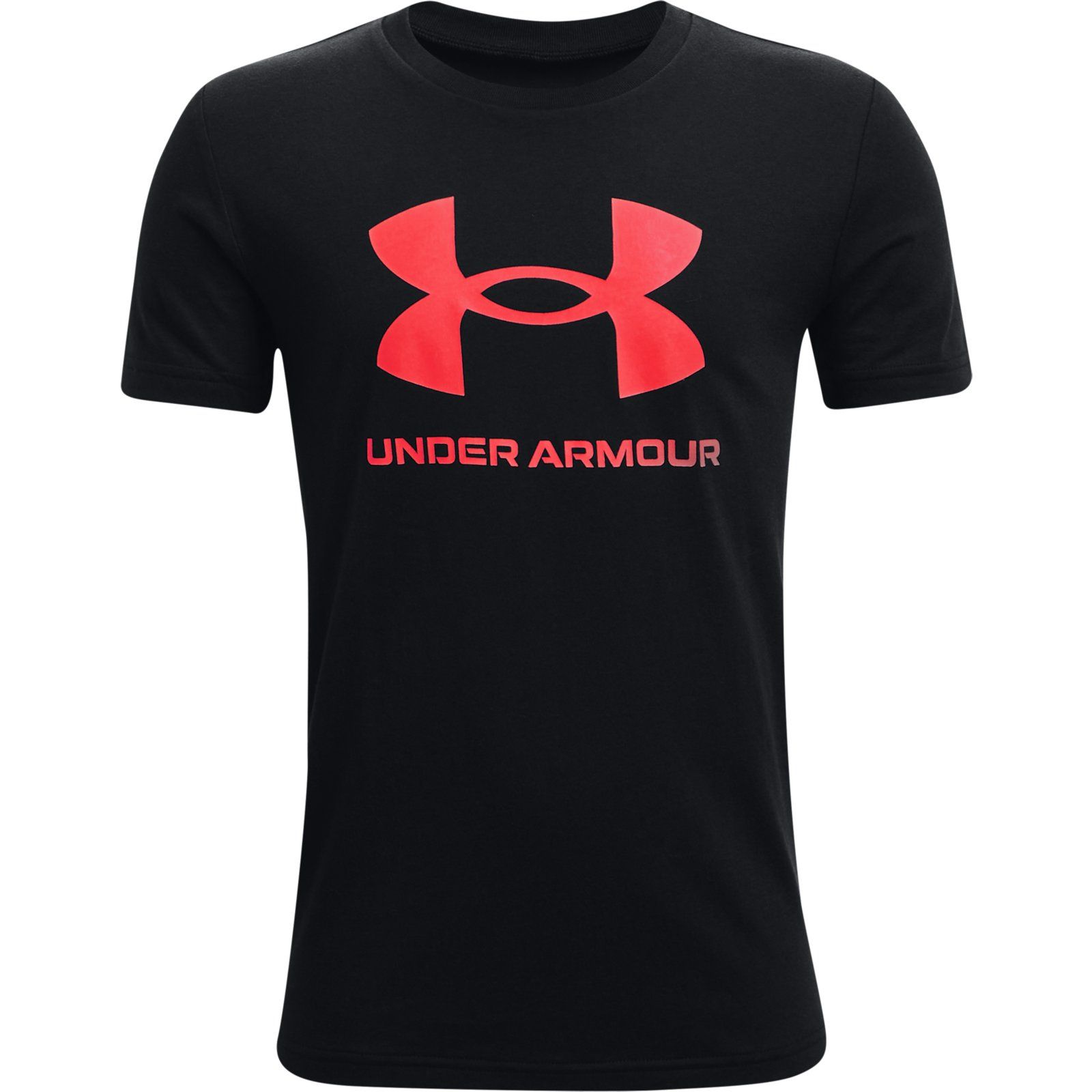 

Футболка Under Armour Sportstyle Logo SS 1363282-002 цв.черный р. YXS, 1363282-002