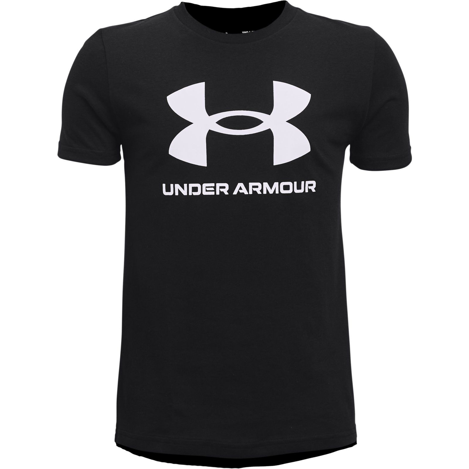 Футболка Under Armour Sportstyle Logo SS 1363282-001 цв.черный р. YXS