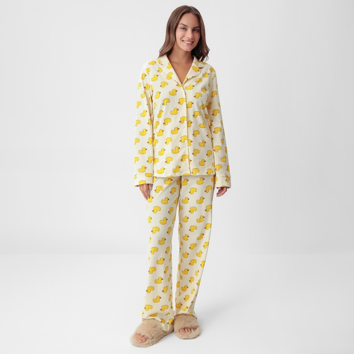 

Пижама женская KAFTAN 10479981 желтая 44-46 RU, Желтый, 10479981