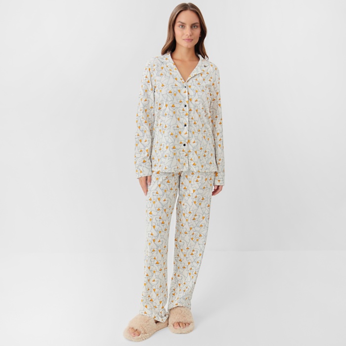 

Пижама женская KAFTAN 10480027 белая 40-42 RU, Белый, 10480027