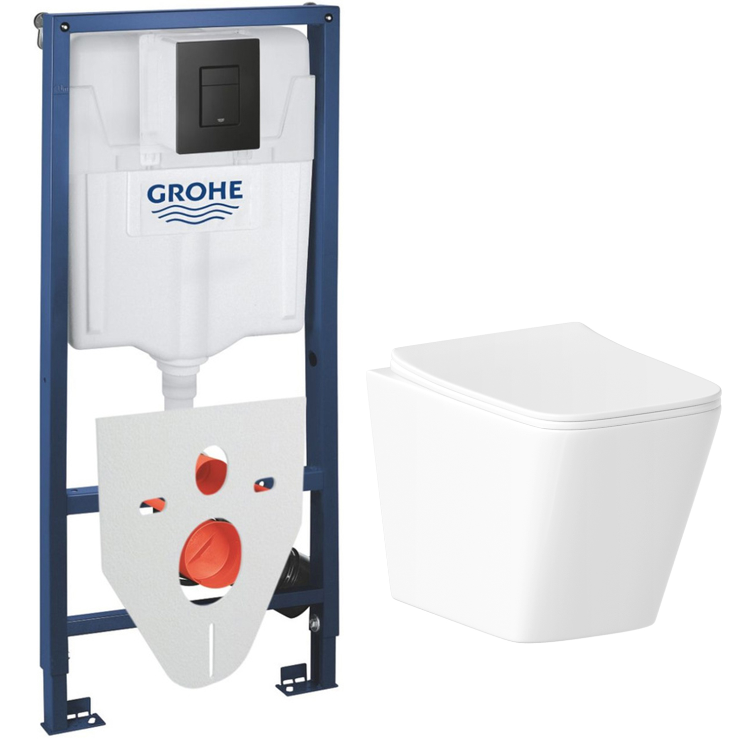 

Комплект инсталляции Grohe с унитазом Helmken 35490301 с кнопкой смыва и шумоизоляцией, set.Grohe.35490301.4