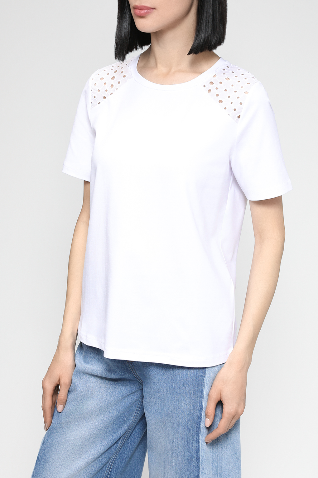 

Футболка женская Gerry Weber 170240-35036 белая 44 EU, Белый, 170240-35036