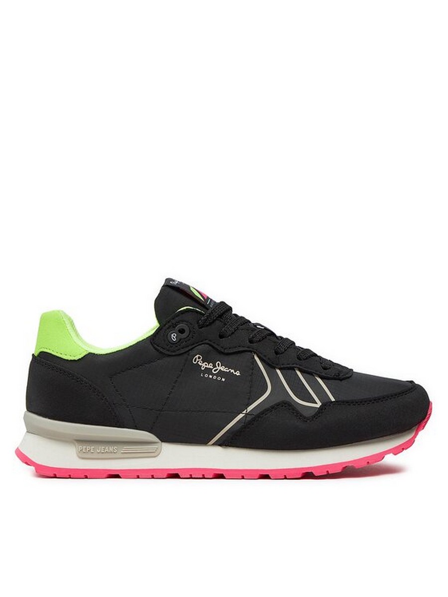

Кроссовки женские Pepe Jeans London Brit Neon W PLS40011 черные 39 EU, Черный, Brit Neon W PLS40011