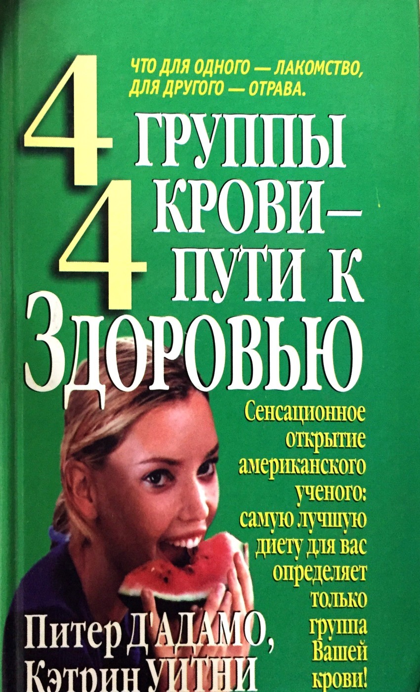 

Книга 4 группы крови - 4 пути к здоровью