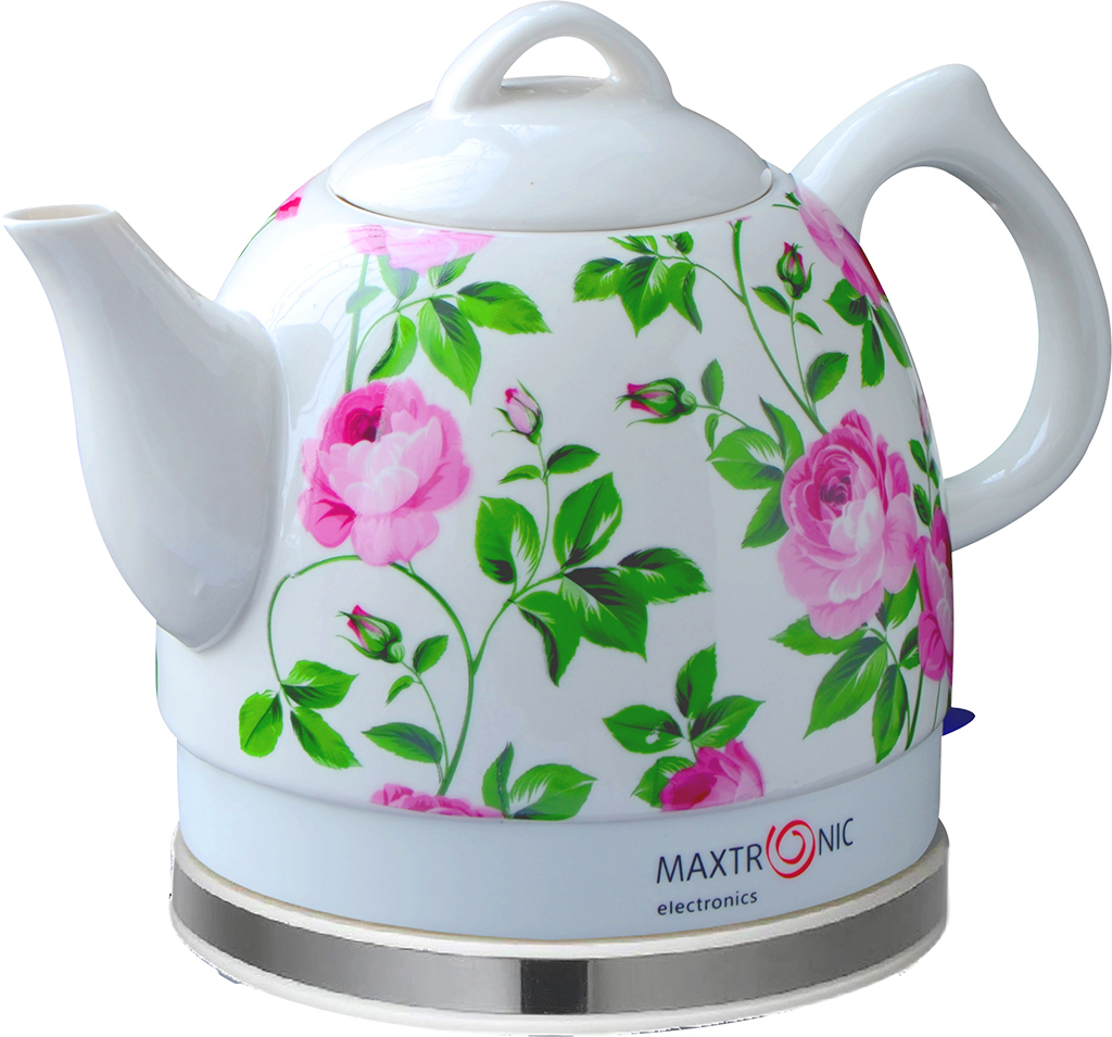 Чайник электрический MAXTRONIC MAX-YD-181 1.2 л белый чайник электрический maxtronic max 410 1 8 л серый