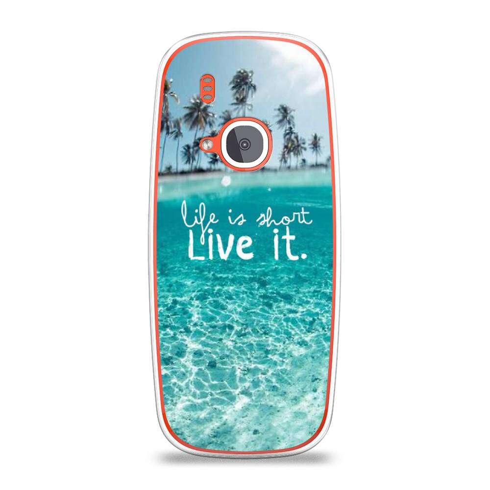 

Чехол Awog на Nokia 3310 (2017) / Нокиа 3310 (2017) "Live it", Розовый, 120550-7