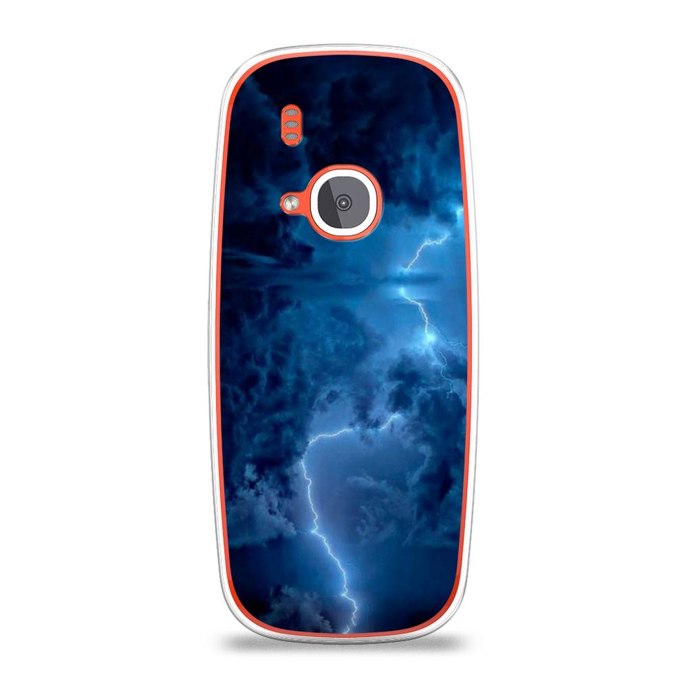 

Чехол Awog на Nokia 3310 (2017) / Нокиа 3310 (2017) "Молния", Синий, 120550-4