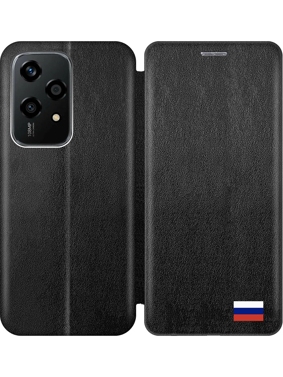 

Чехол-книжка на Honor 200 lite с принтом "Флаг РФ" черный, Черный;белый;красный;синий, 783979081