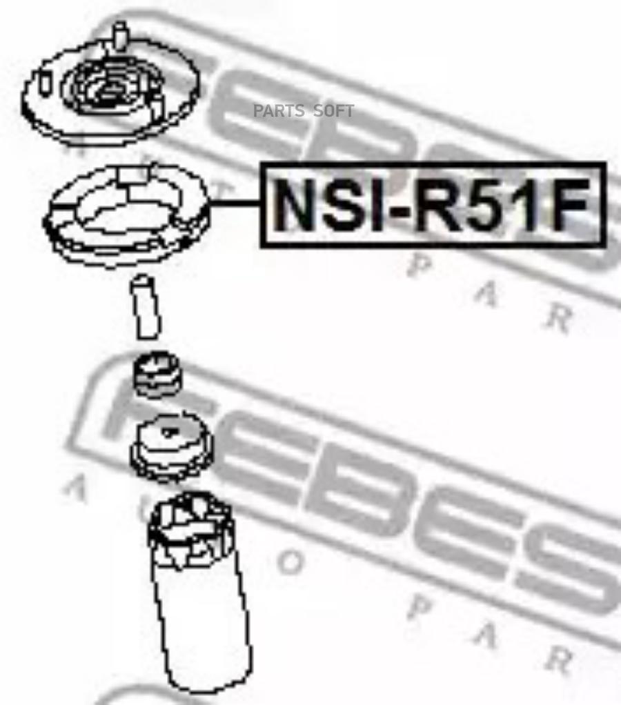 

NSI-R51F_проставка пружины верхняя Nissan Frontier 04>