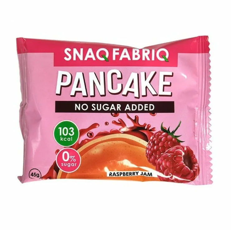 

Панкейк Snaq Fabriq с Начинкой Малиновый Джем, Без Сахара, 3 шт х 45 г