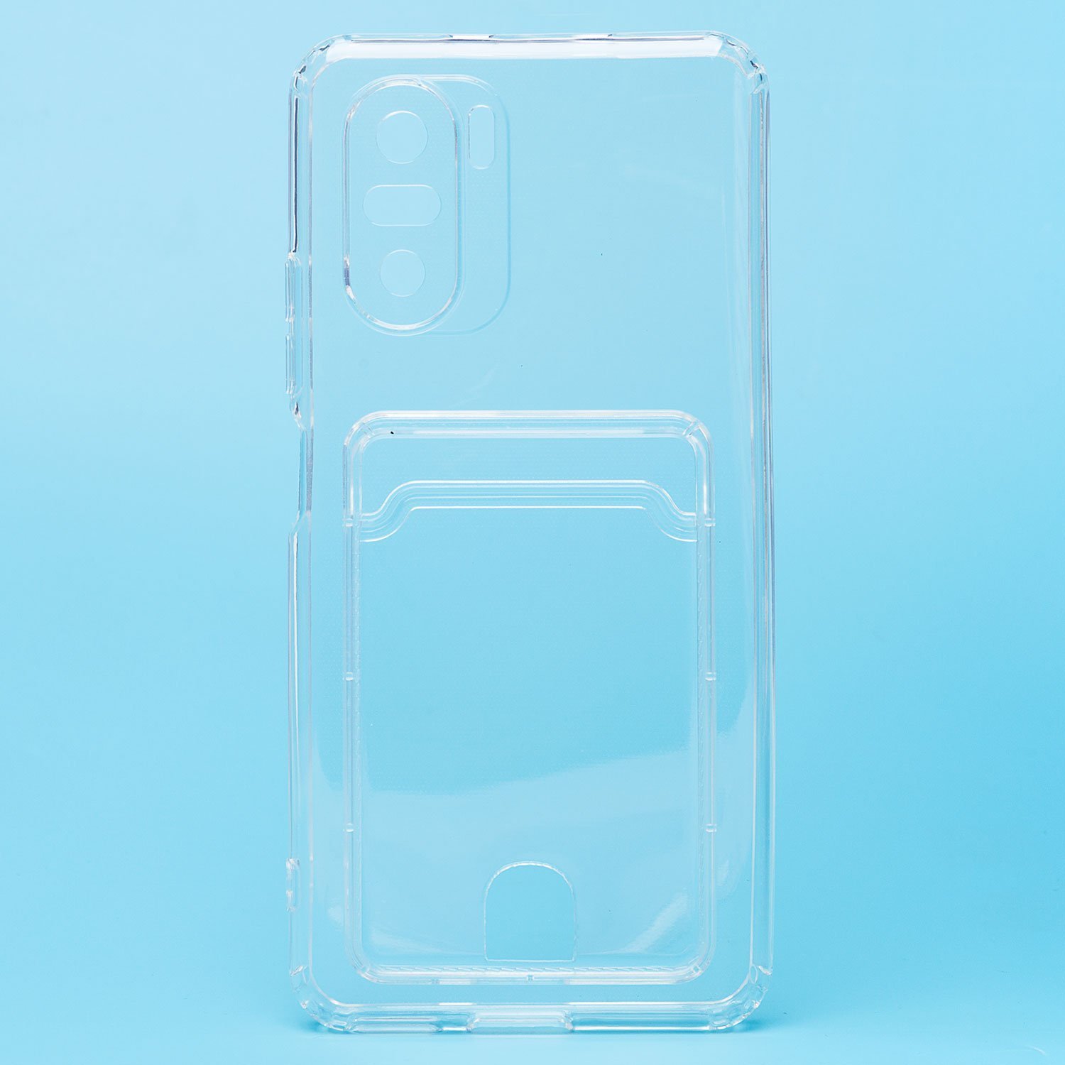 

Чехол для Xiaomi Poco F3 силиконовый картхолдером №2 <прозрачный>, Xiaomi Poco F3