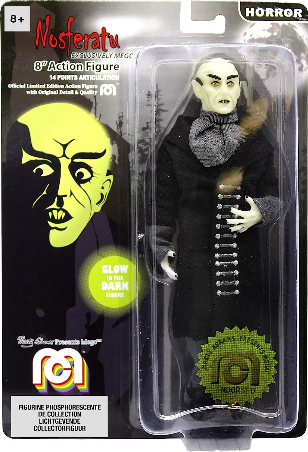 Фигурка Mego Nosferatu Glow in The Dark 20см MG51175 носферату