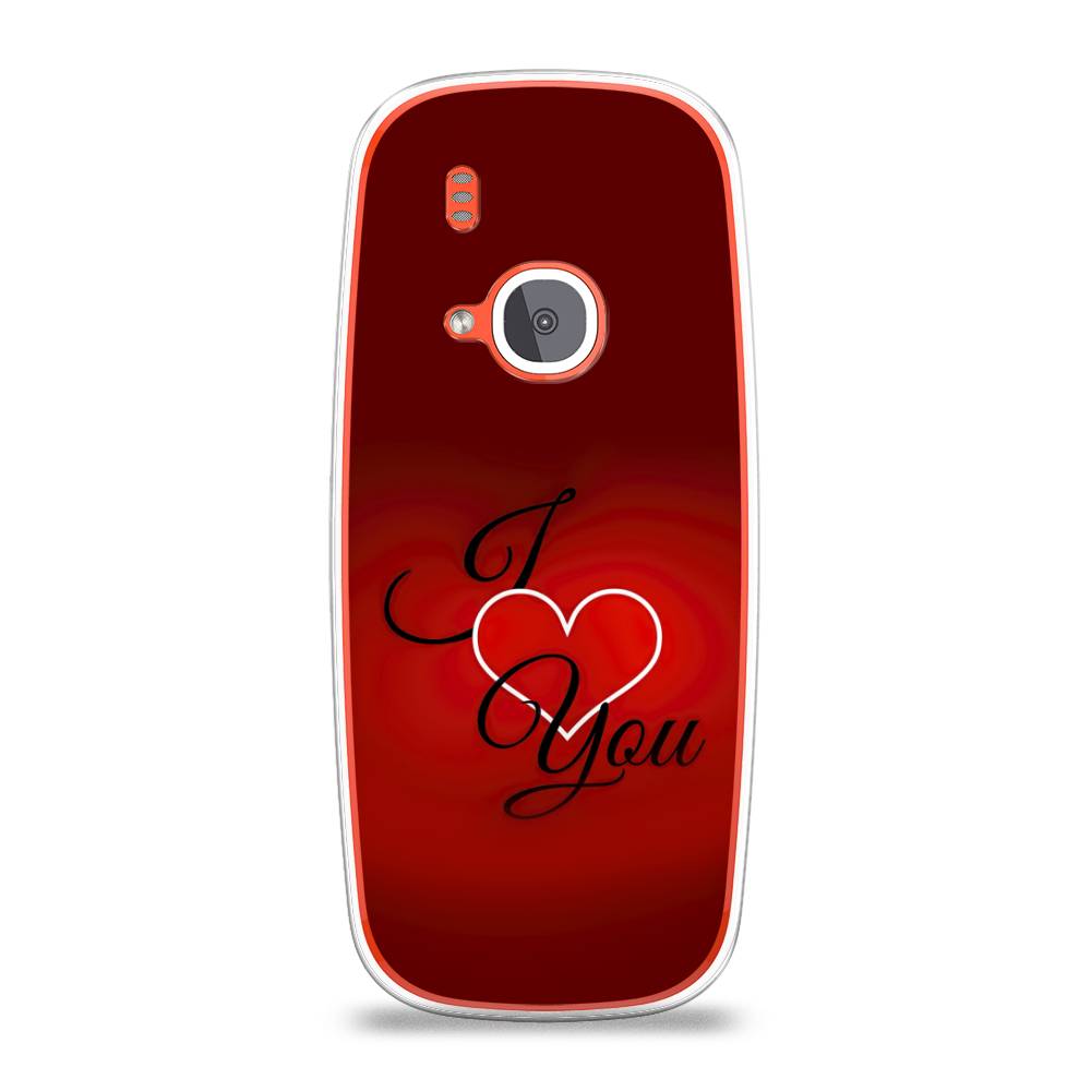 

Чехол Awog на Nokia 3310 (2017) / Нокиа 3310 (2017) "I love you 3", Красный;черный, 120550-6