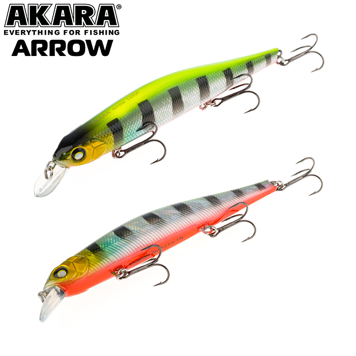 

Воблер Akara Arrow 110SP 17 гр 3/5 oz 4,3 in A205, Разноцветный, Arrow