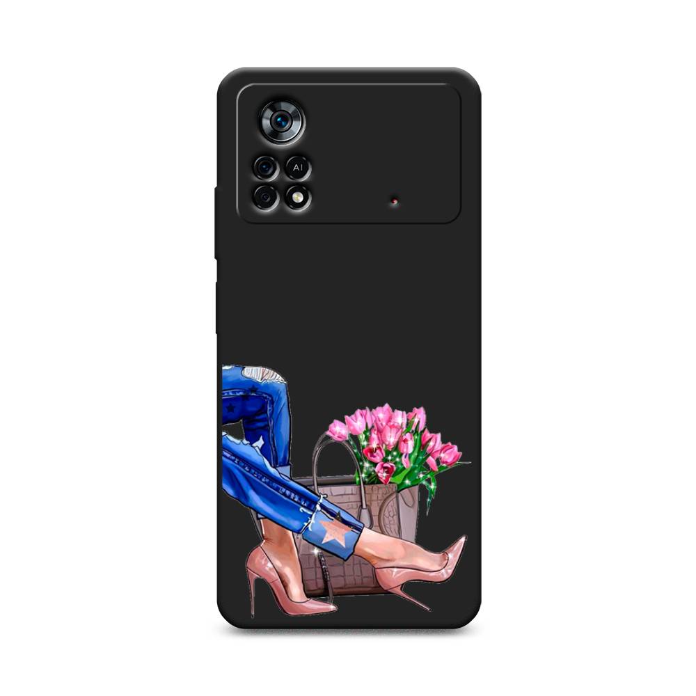 

Чехол Awog на Poco X4 Pro 5G "Каблучки", Разноцветный, 313152-1