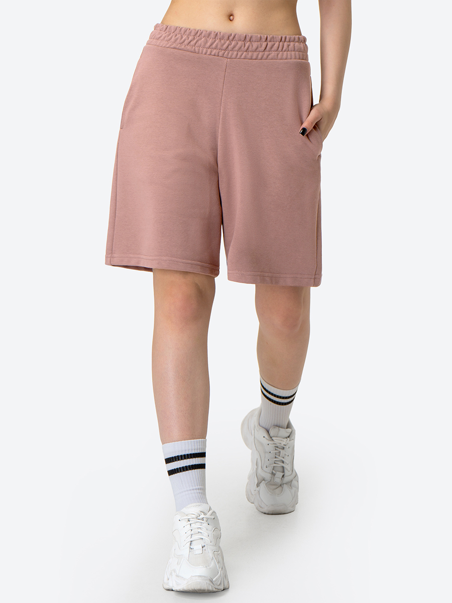 Шорты бермуды женские HappyFox HF4411 бежевые 48 RU