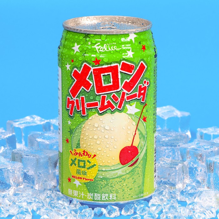 Напиток газированный Tominaga felice со вкусом дынной крем соды 350 мл