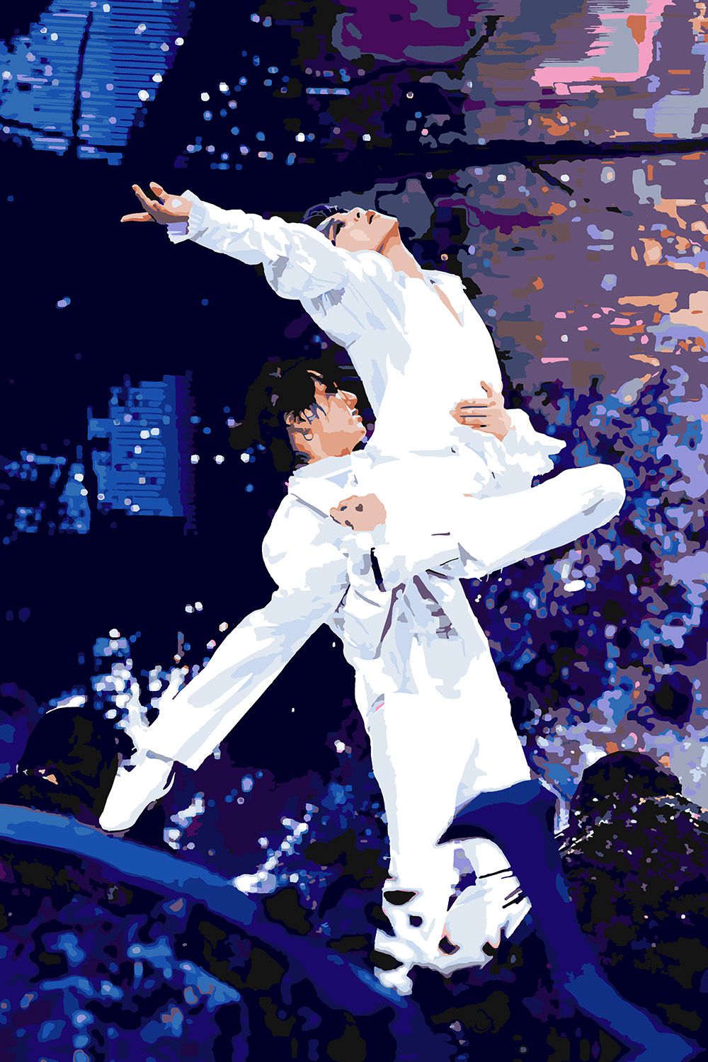 Картина по номерам Красиво Красим BTS Black Swan Чимин и Чонгук, 60 х 90 см