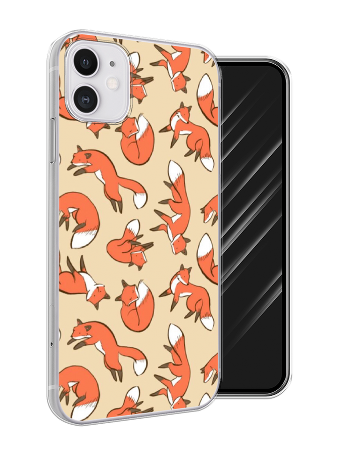 

Чехол Awog на Apple iPhone 11 / Айфон 11 "Лисички фон", Разноцветный, 12150-3