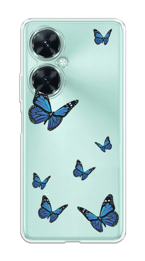 

Чехол на Huawei Nova 11i "Blue butterflies", Синий;черный, 6121750-1