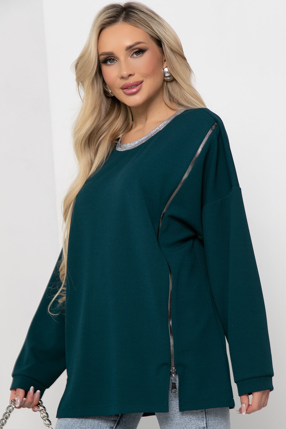 

Джемпер женский LT Collection Мэйт бирюзовый 48 RU, Мэйт
