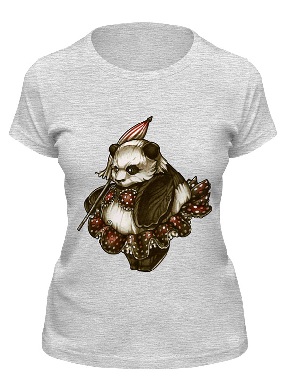 

Футболка женская Printio Panda girl серая XL, Серый, Panda girl