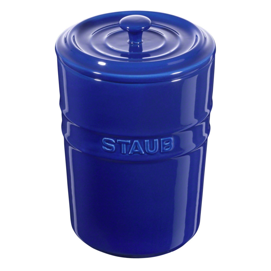 

Банка для хранения с крышкой Staub 1л, керамика, темно-синий