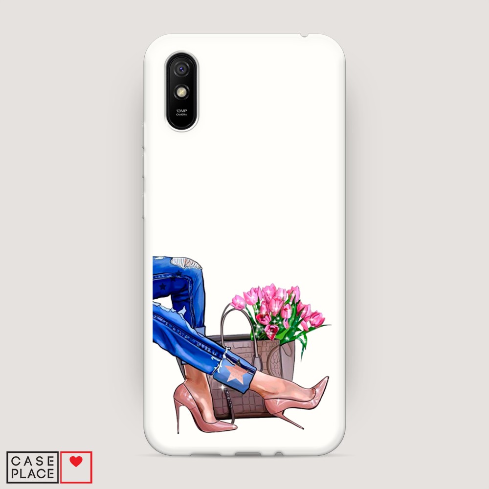 

Матовый силиконовый чехол "Каблучки" на Xiaomi Redmi 9A, 38957-1