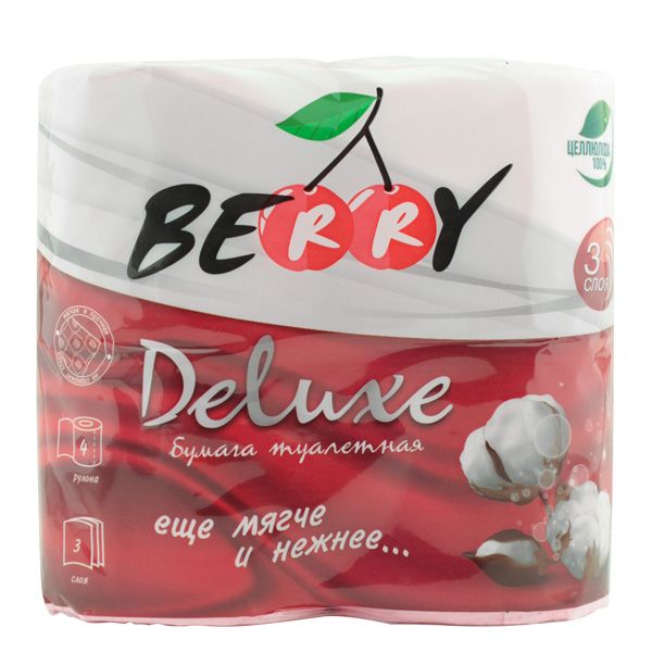 Туалетная бумага Berry Delux 4 шт
