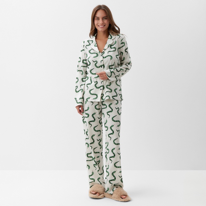 

Пижама женская KAFTAN 10480164 белая 48-50 RU, Белый, 10480164