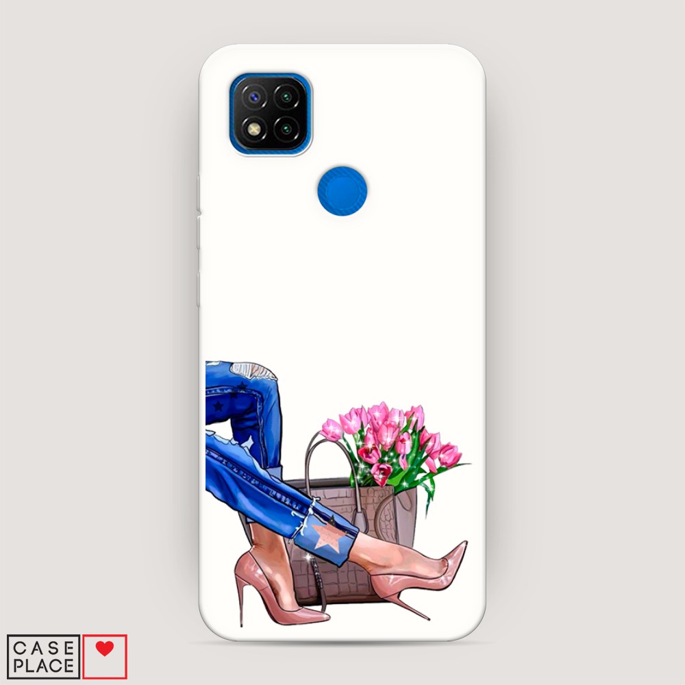 

Матовый силиконовый чехол "Каблучки" на Xiaomi Redmi 9C, 39057-1