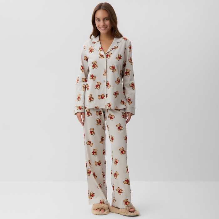 

Пижама женская KAFTAN 10480173 серая 44-46 RU, Серый, 10480173