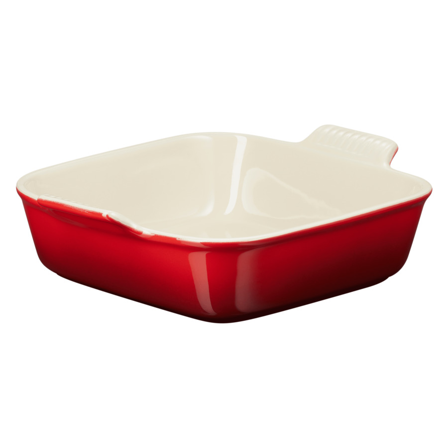 

Блюдо для запекания квадратное Le Creuset Stoneware Heritage 23 см, керамика, вишня
