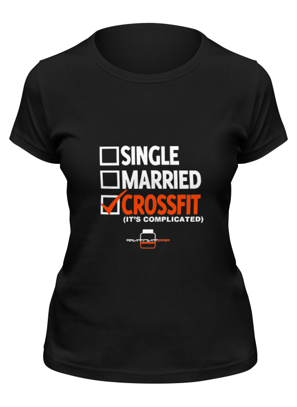 фото Футболка женская printio фитпит.рф - спортивное питание черная m