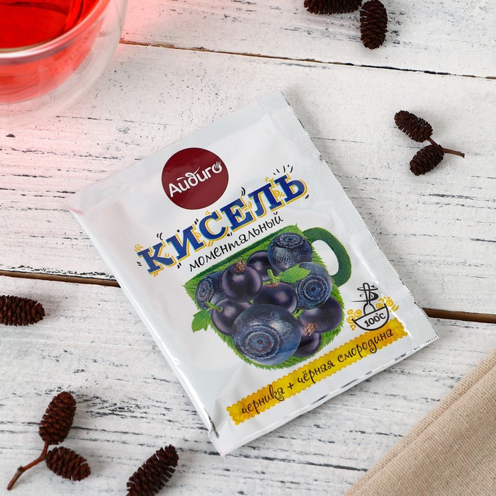 Кисель Айдиго моментальный черника черная смородина 30 г