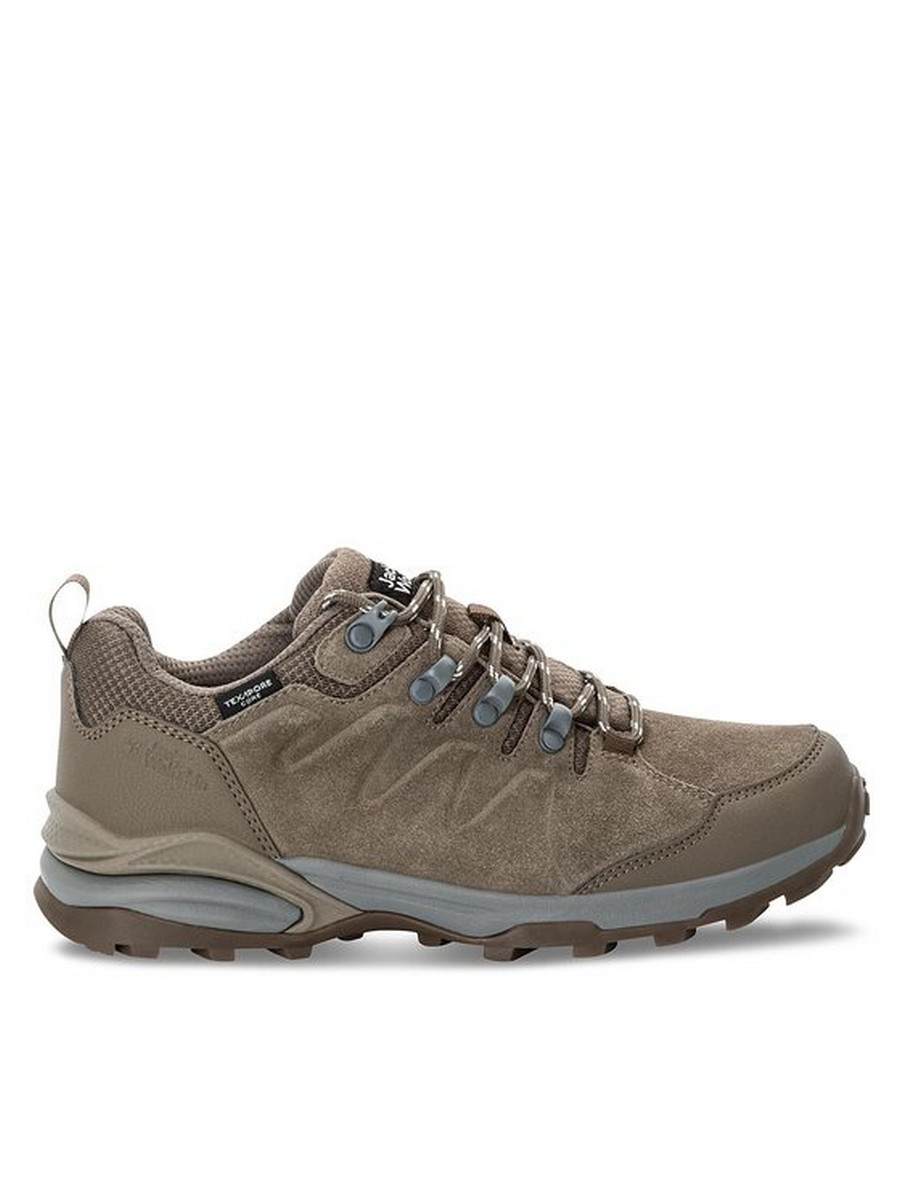 

Кроссовки женские Jack Wolfskin Refugio Texapore Low W 4050821 коричневые 40.5 EU, Коричневый, Refugio Texapore Low W 4050821