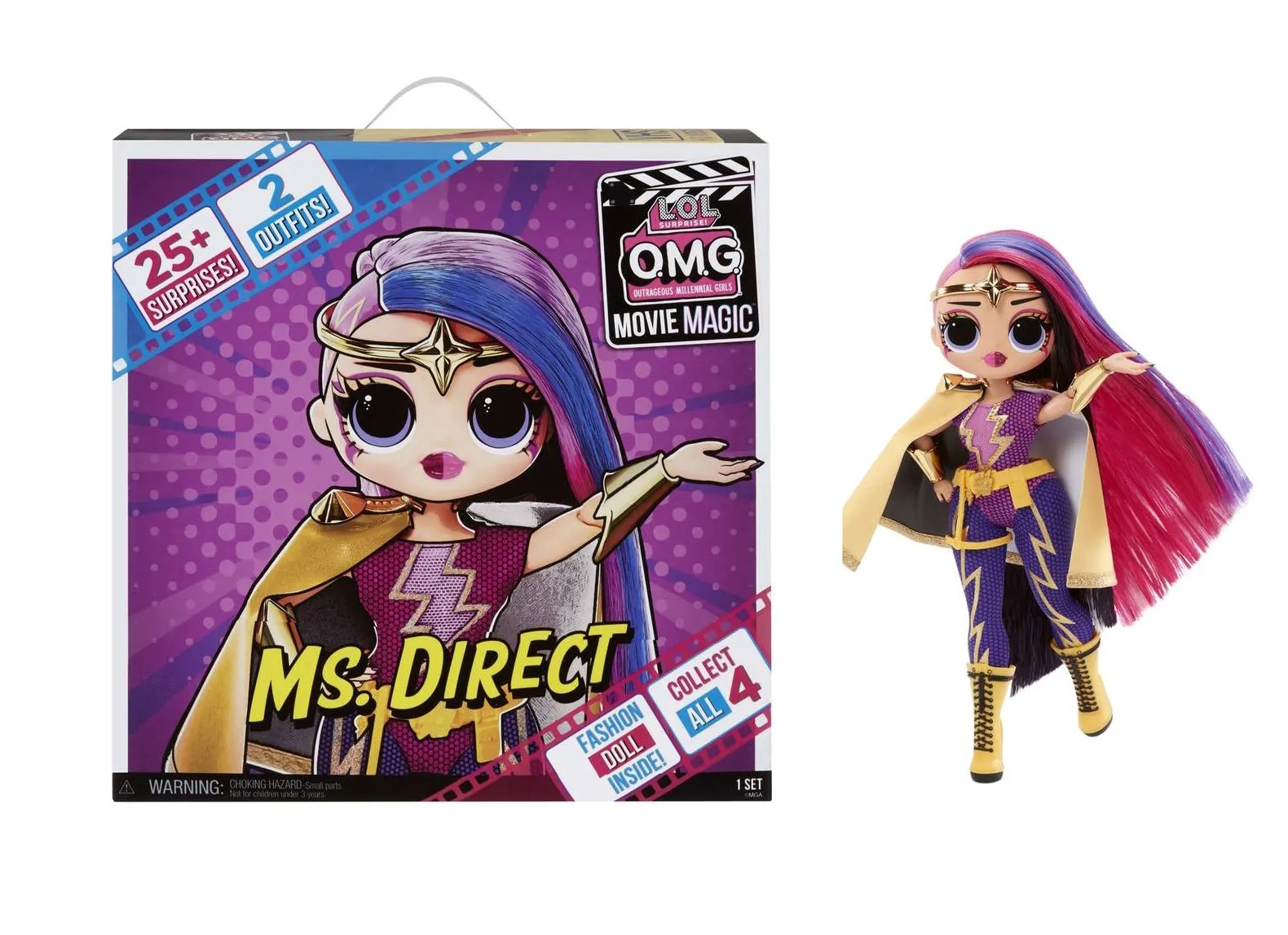 

Кукла MGA Entertainment Lol Surprise Omg Movie Magic Doll Ms. Direct 577904