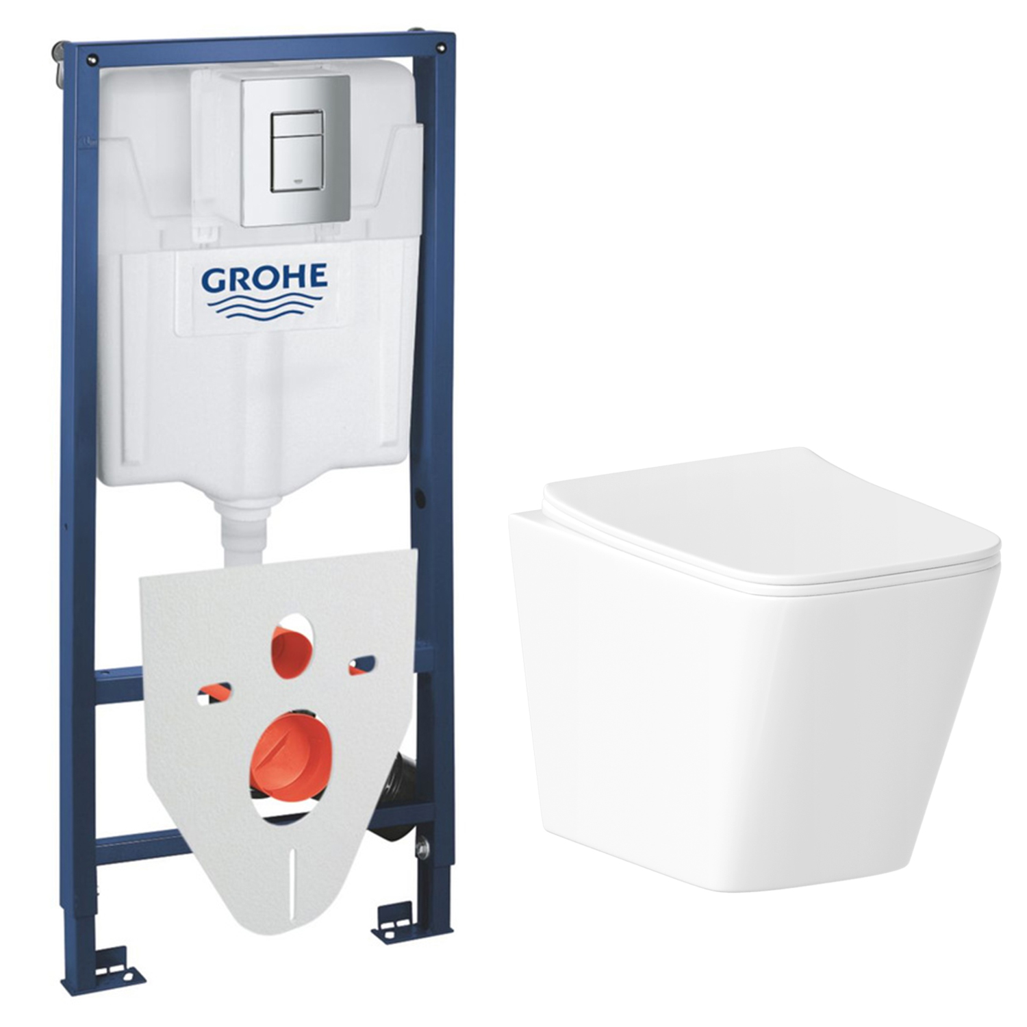 

Комплект инсталляции Grohe с унитазом Helmken 35490301 с кнопкой смыва и шумоизоляцией, set.Grohe.35490301.4