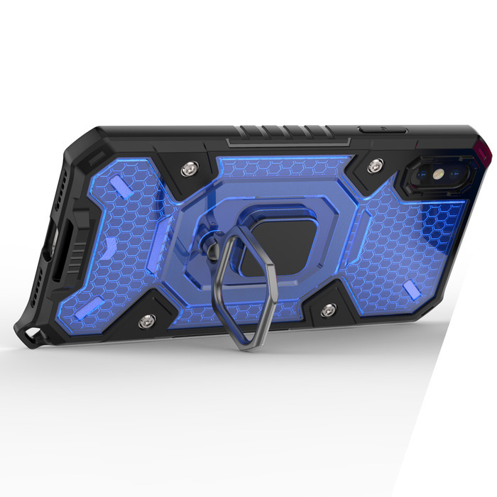 

Противоударный чехол Innovation Case c защитой камеры для iPhone X / XS, Синий, Innovation Case