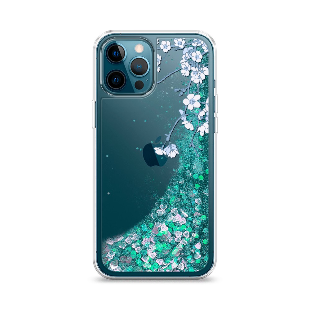

Жидкий чехол с блестками "Цветочная фантазия 3" на Apple iPhone 12 Pro, 12895-1