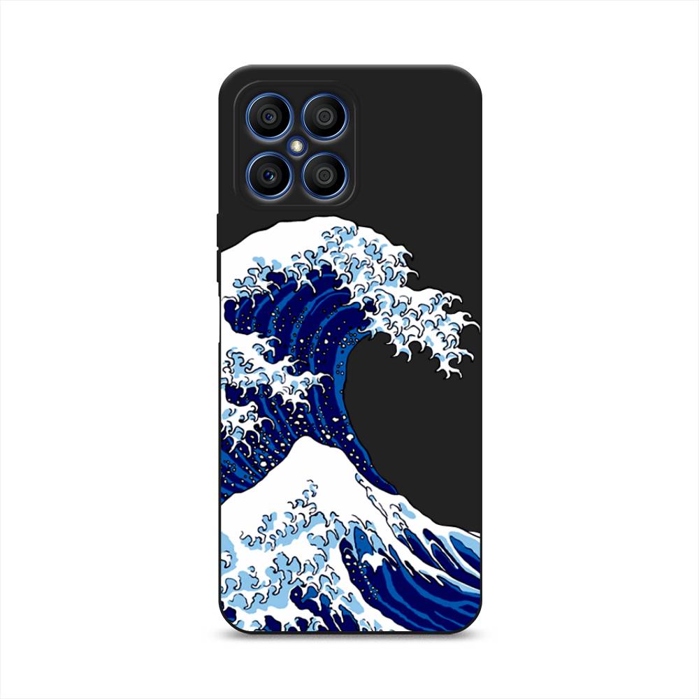 

Чехол Awog на Honor X8 "Волна в Канагаве", Синий;белый, 6107652-1