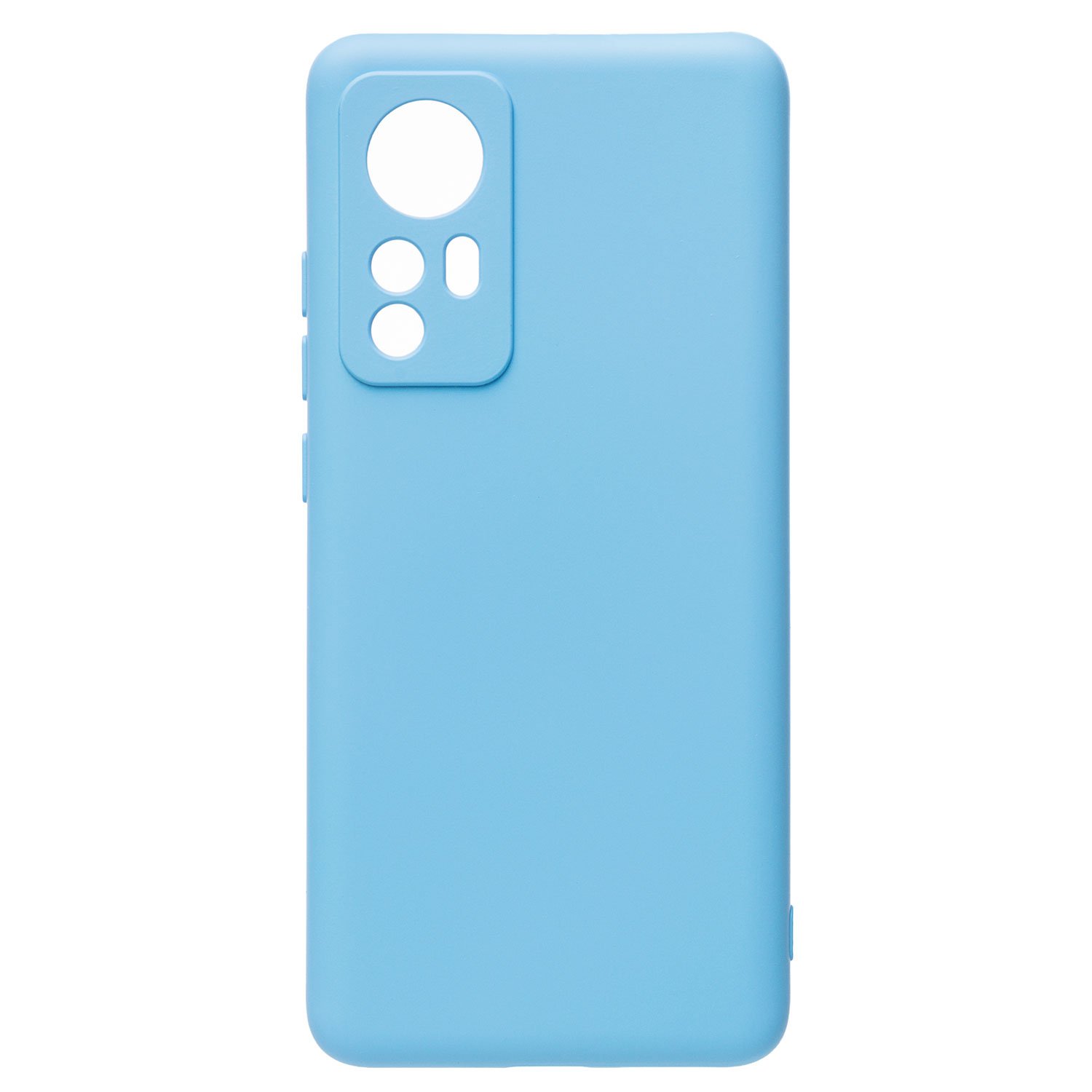 Чехол для Xiaomi 12, 12S силиконовый Soft Touch 4 <голубой>