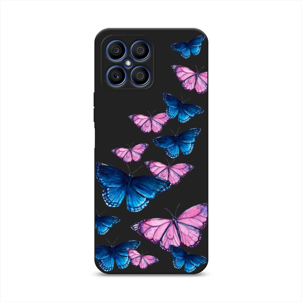 

Чехол Awog на Honor X8 "Полет бабочек", Синий;черный;розовый, 6107652-1