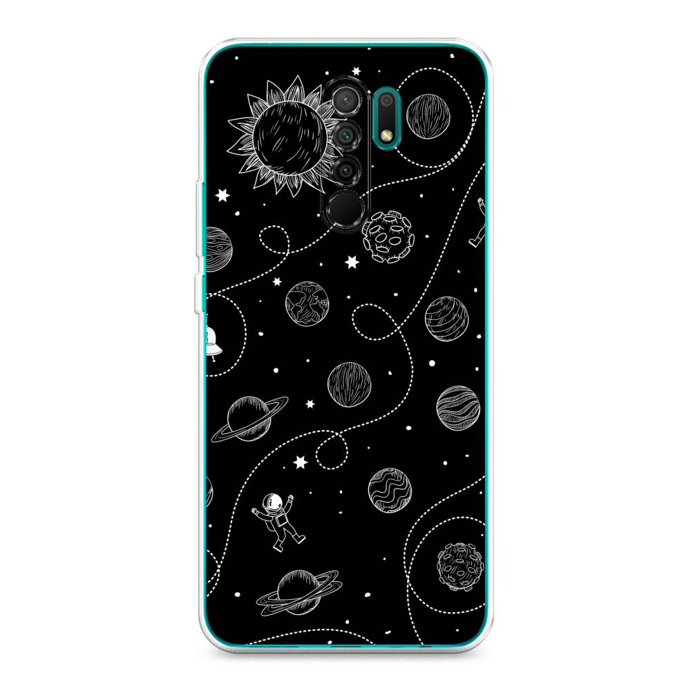 

Чехол Awog на Xiaomi Redmi 9 "В невесомости", Разноцветный, 38350-4