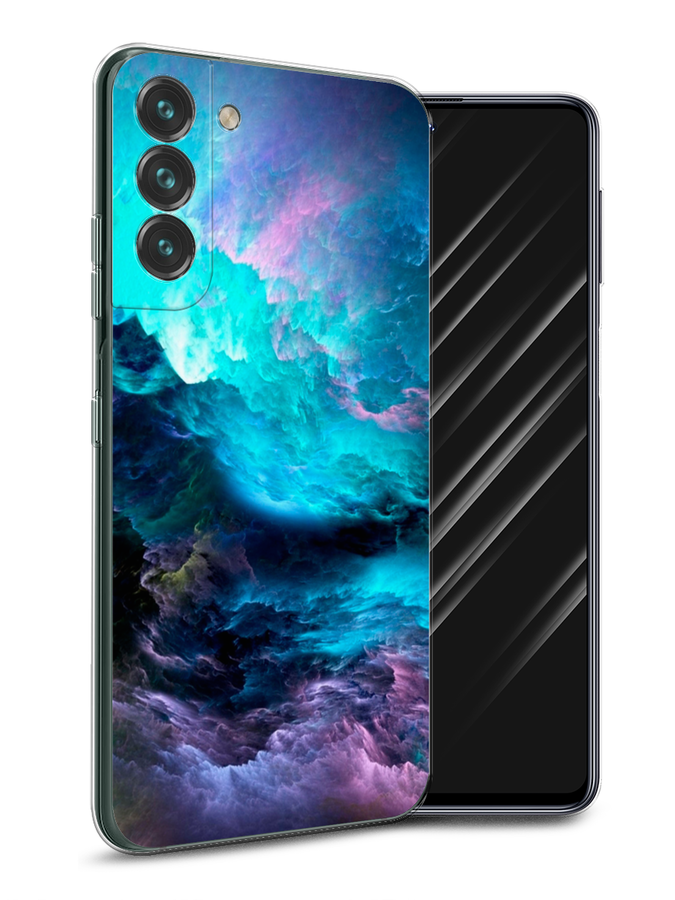 

Чехол Awog на Samsung Galaxy S22 / Самсунг S22 "Бирюзовое небо", Фиолетовый;черный, 2103850-4