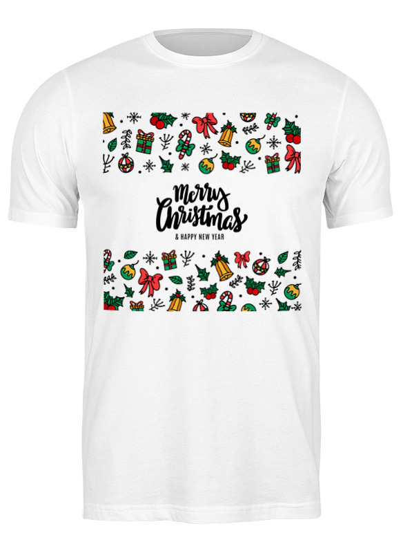 

Футболка мужская Printio Merry christmas белая XL, Белый, Merry christmas