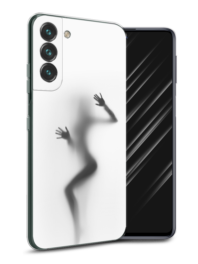 

Чехол Awog на Samsung Galaxy S22 / Самсунг S22 "Девушка в душе", Серый;белый;черный, 2103850-7
