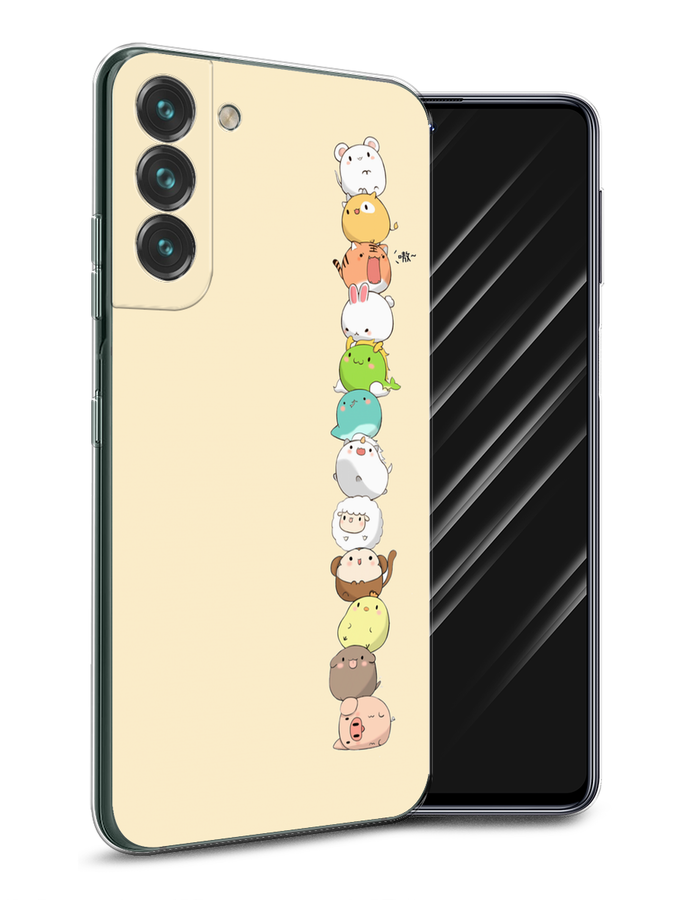 

Чехол Awog на Samsung Galaxy S22 / Самсунг S22 "Питомцы Чиби", Желтый, 2103850-2