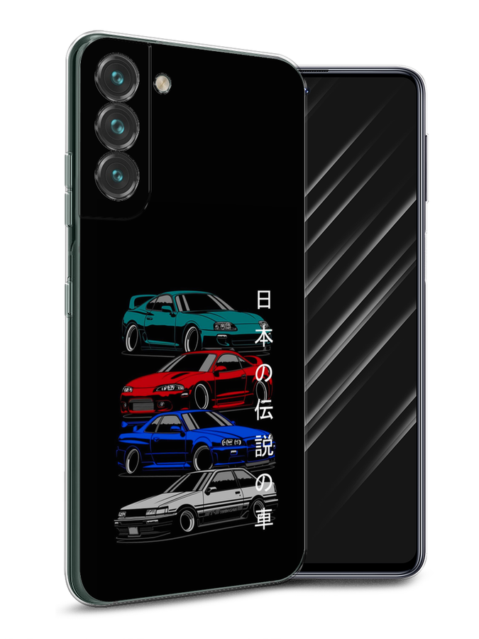 

Чехол Awog на Samsung Galaxy S22 / Самсунг S22 "JDM Legend cars", Зеленый;красный;синий, 2103850-5